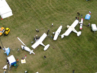 Летательные аппараты ОСКБЭС МАИ на&nbsp;МАКС-2009 (фото с&nbsp;аэростата Колибри)
